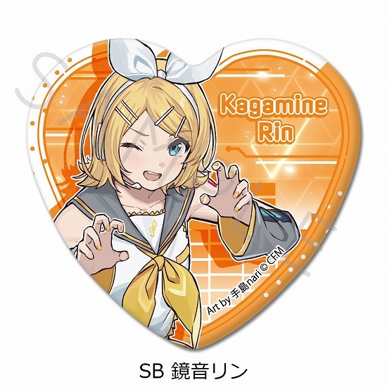 初音ミク ピアプロキャラクターズ ハート型缶バッジ 6個入り1BOX