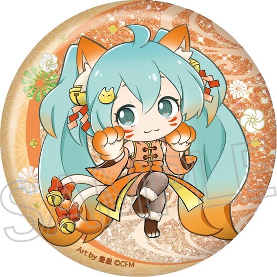 初音ミク 百鬼夜行 キラキラ缶バッジ 8個入り1BOX｜ホビーの総合通販