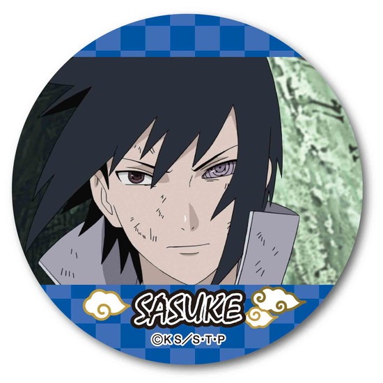 再販】NARUTO -ナルト- 疾風伝 缶バッチ うちはサスケ ブルー｜ホビー