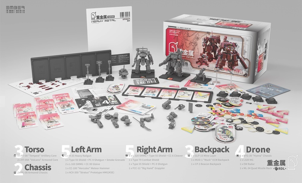 Queti Tectonics エンバー：オブシディアンプロトコル RDL重金属 拡張