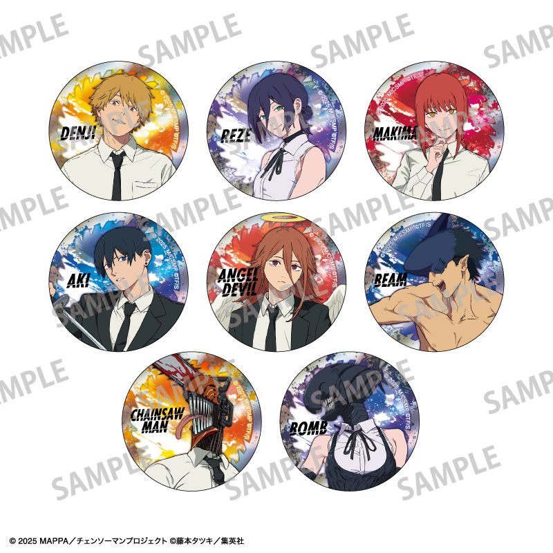 チェンソーマン 紀伊國屋書店 読書 メタリック缶バッジ 7個 レゼ 劇場