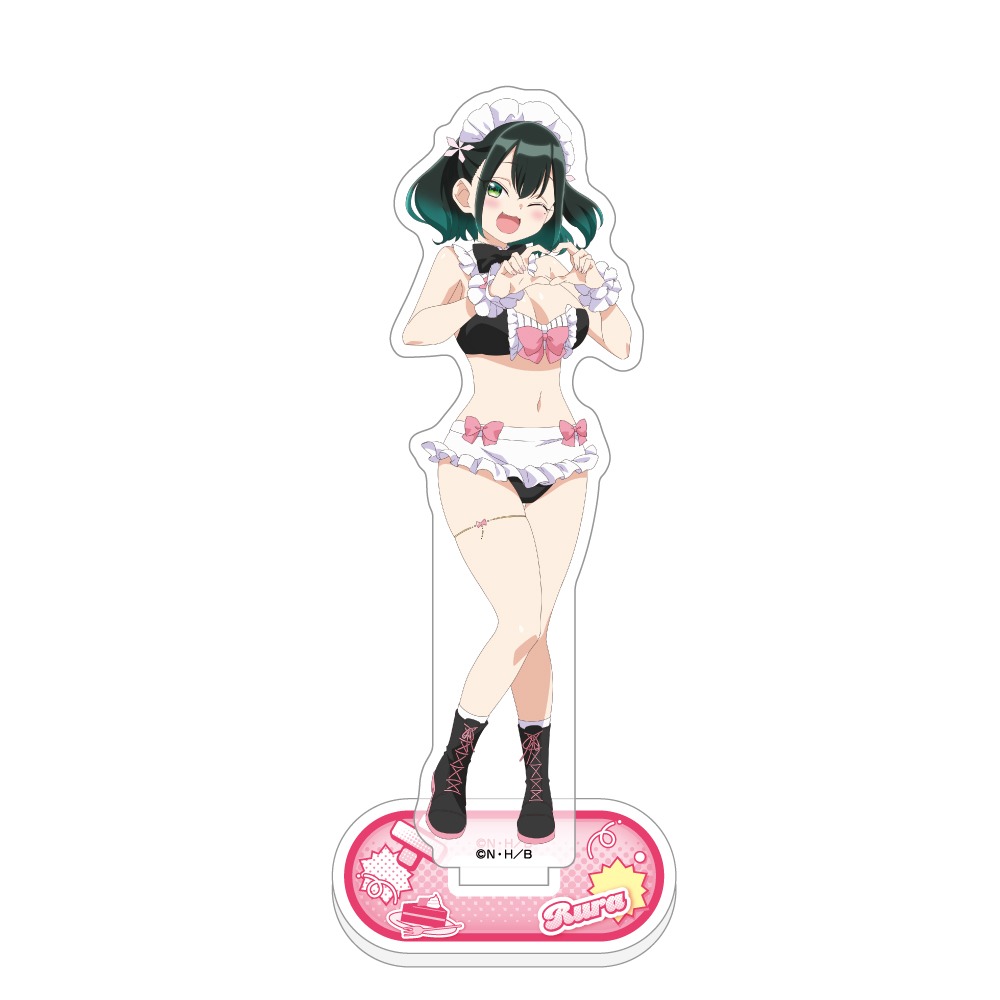 ばっどがーる 描き下ろしアクリルスタンド 瑠璃葉るら メイド水着