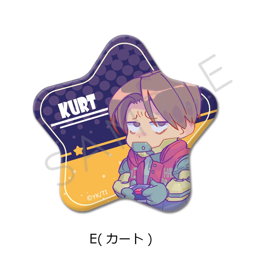 アニメ 銀河特急ミルキー☆サブウェイ 星型缶バッジ E カート｜ホビー