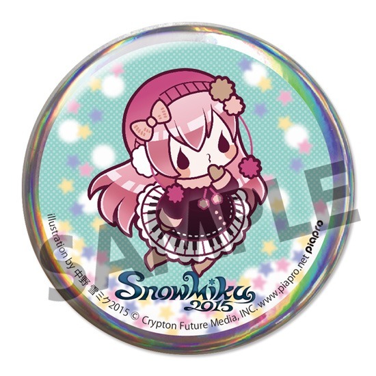 MIKU 雪ミク 2015 缶バッジ メインビジュアル MIKU 雪ミク 2015 缶