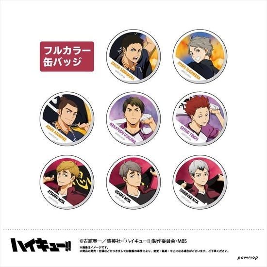 再販】ハイキュー！！ 缶バッジコレクション 横断幕シリーズB 9個入り