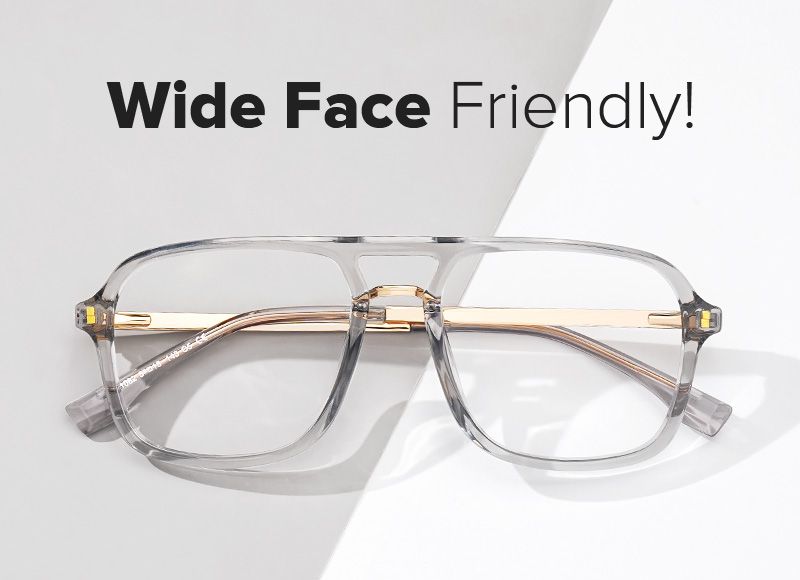 Aviator Kilworth Gray Glasses deals -Zeelool Glasses