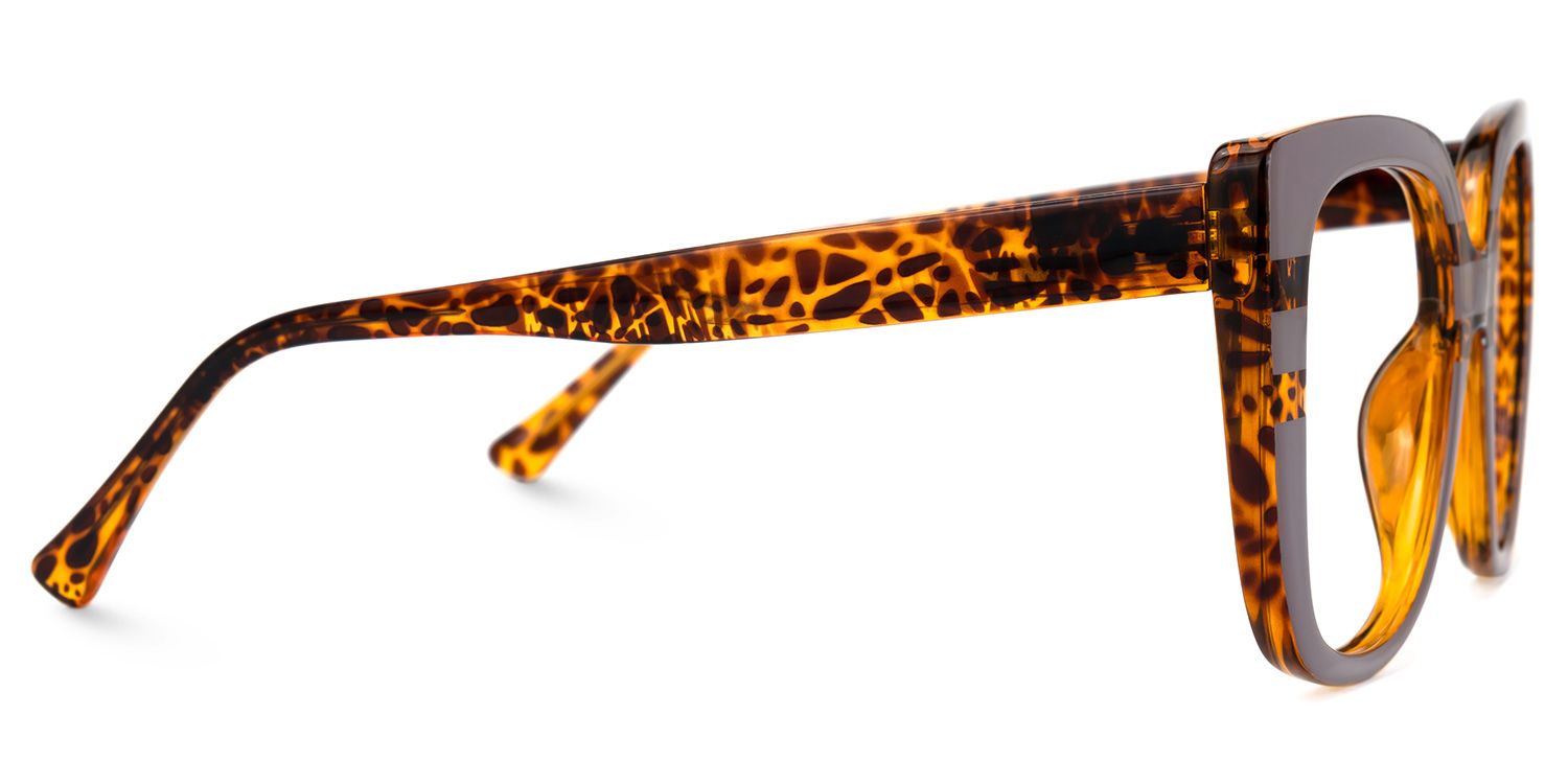 Brenda Square Mauve Frame Glasses / Prescription Glasses