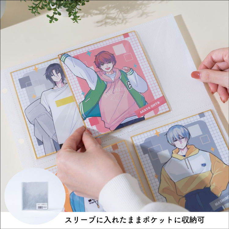 irelu（イレール）アルバムリフィル 4ポケット（両面） ミニ色紙 10枚