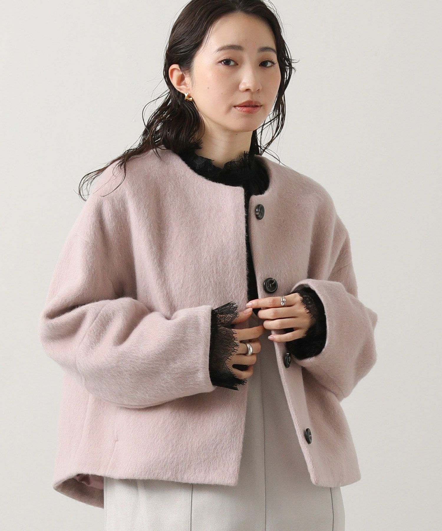 Gready BrilliantLUシャギーショートコート | SEKIMIKI Online