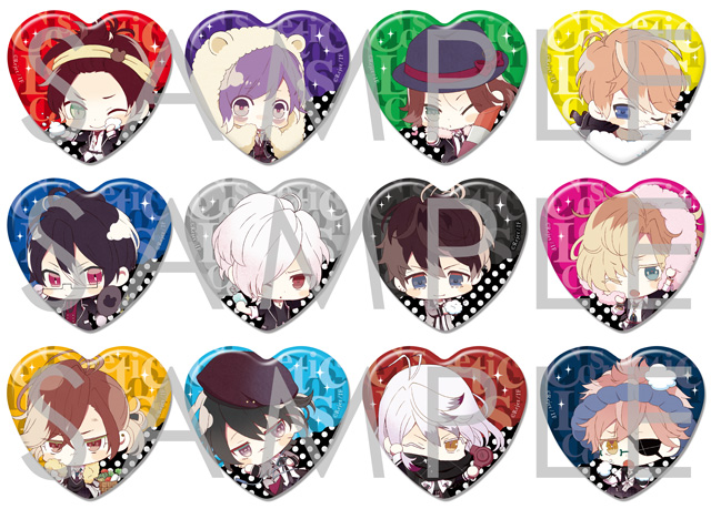 DIABOLIK LOVERS COSMETIC LOVERS ハート缶バッジ | 乙女向け通販