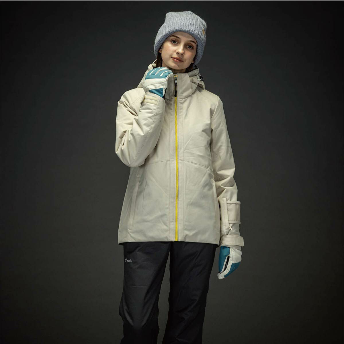 フェニックス エレガント スキーウェア ベージュ セットアップ XL 24AW