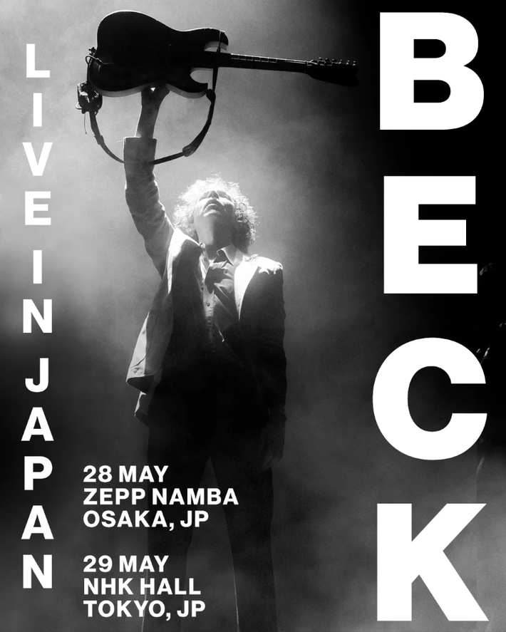 BECK、5/29東京NHKホールにて開催する約7年ぶりとなるバンド編成での来