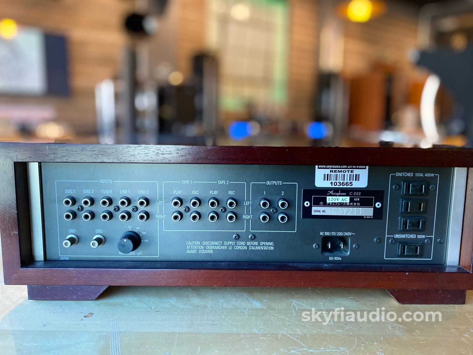 Accuphase C-222 Analog Preamp with Dual Phono - Japanese Gold!