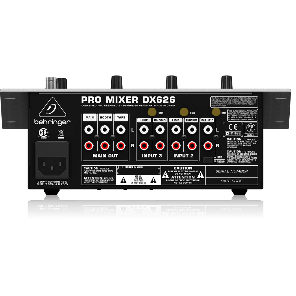 Behringer DX626 Pro DJ Mixer - Sky Music