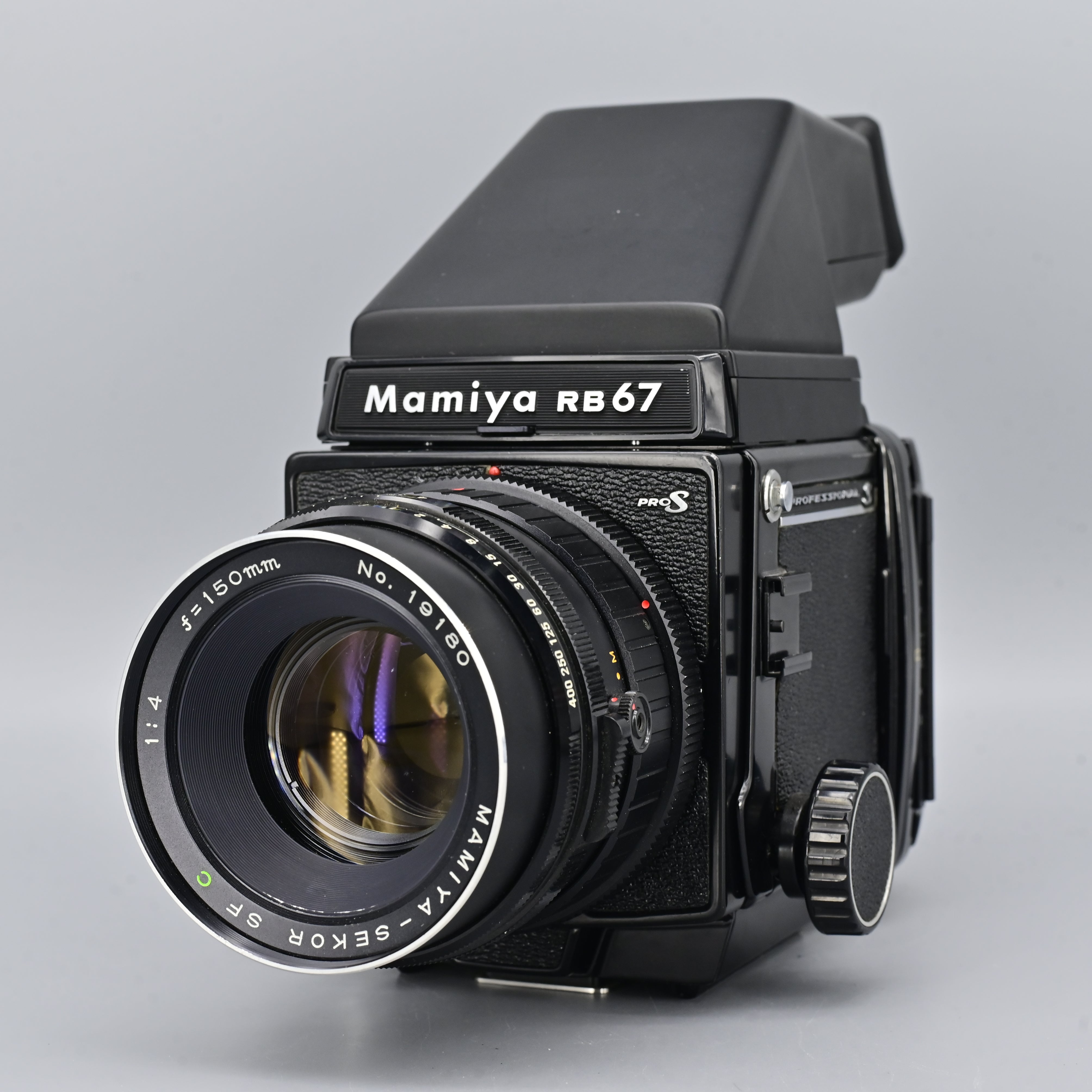 Mamiya RB67 Pro S + Prism Finder + Sekor C 150mm F4 Lens – SHOWA