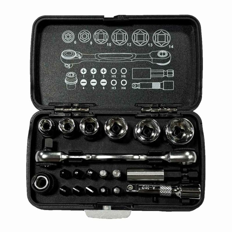 WIT 1/4dr 20pc スタビーソケット&ビットセット 5018162 – MULHANDZ