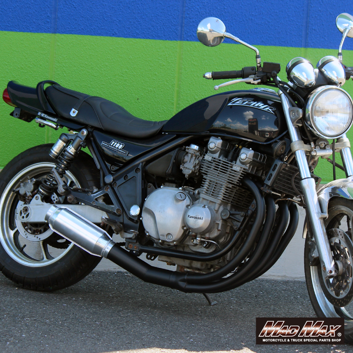 MADMAX製 カワサキ ゼファー1100/RS用 モナカ管マフラー ブラック