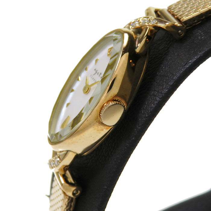 agete/アガット】 クラシック 腕時計 K10ゴールド/GP/シェル