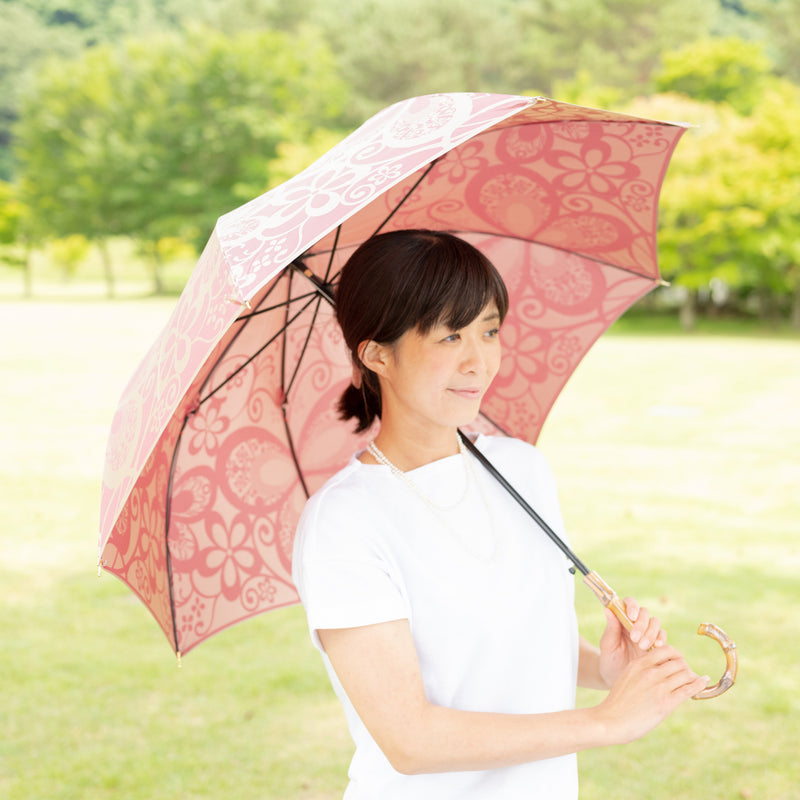 上品さもあるレディースのジャンプ傘！晴雨兼用雨傘8本骨60cm