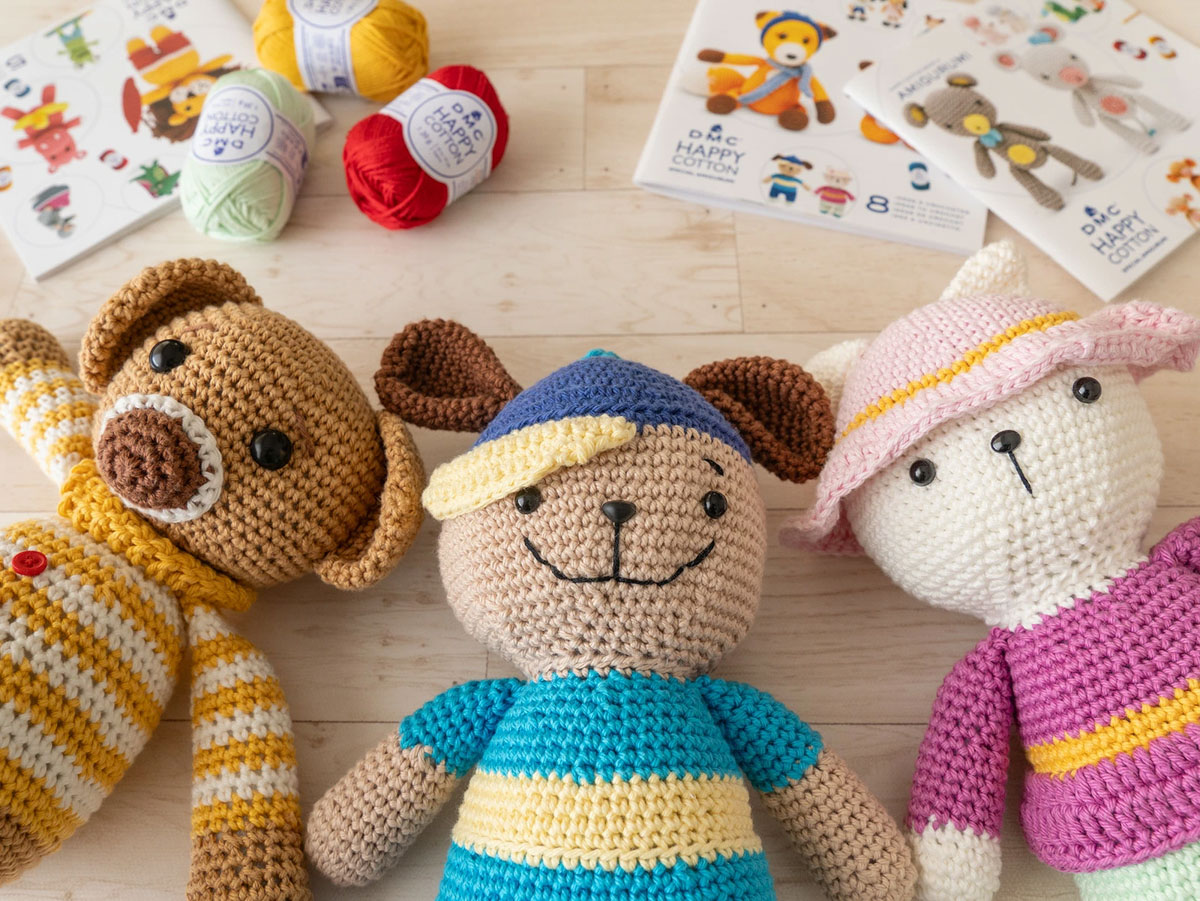 DMC 並太 コットン毛糸『ハッピーコットン』あみぐるみにおすすめ