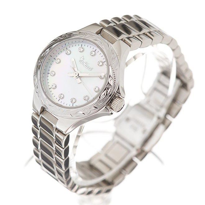 ハワイアンジュエリー/Stainless/シェルフェイスウォッチ/シルバー