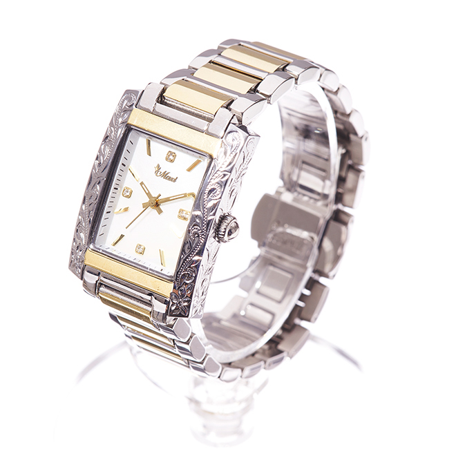 ハワイアンジュエリー/Stainless/Maxi×Vicenteコラボ SV/GD 腕時計