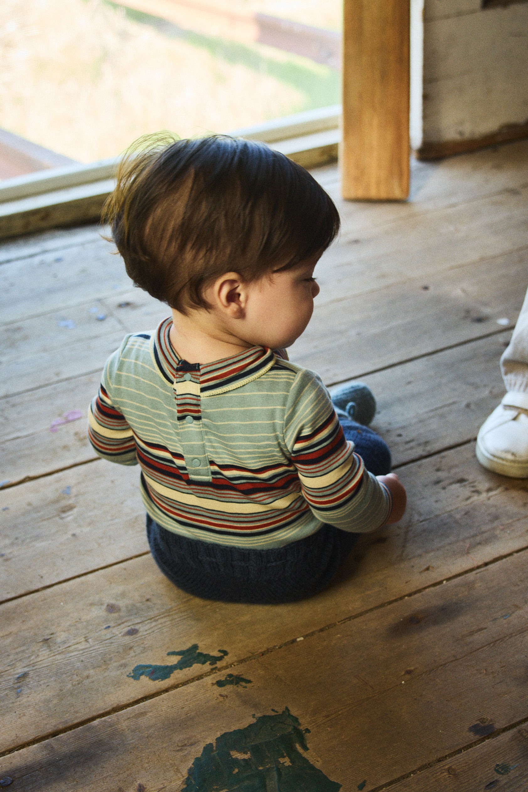 Baby Long Sleeve Scout Onesie – Misha & Puff