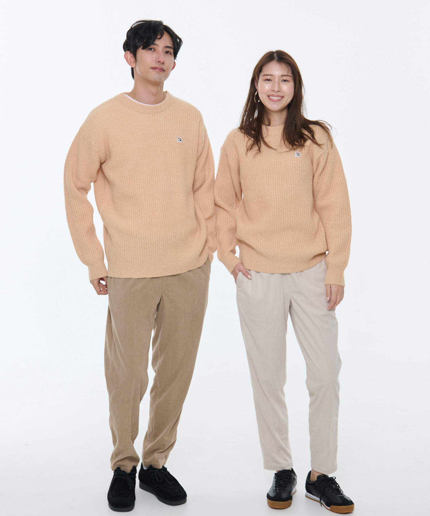 シェア 畔編みウールニットセーター（ニット/セーター/ユニセックス