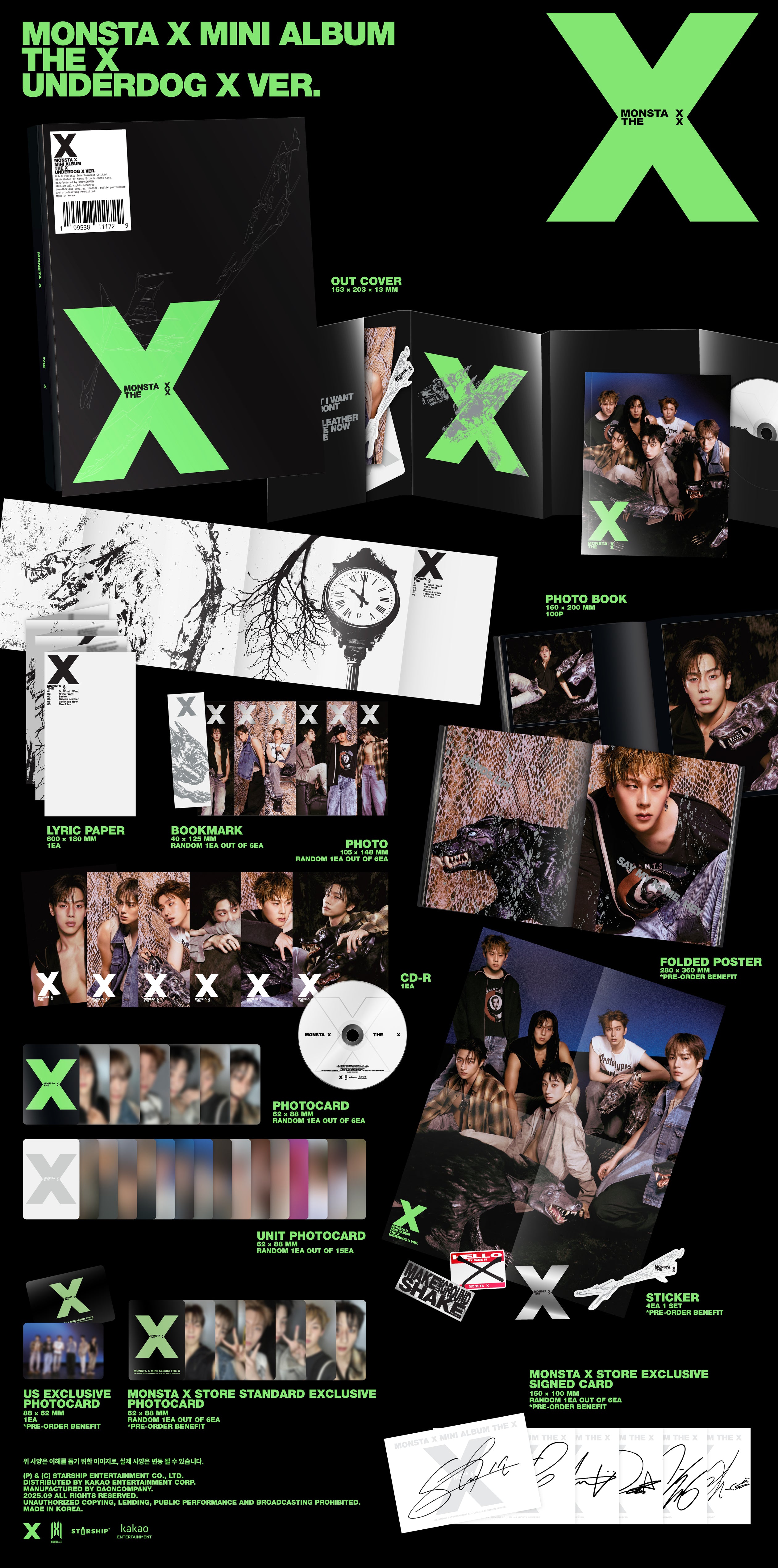 THE X – UNDERDOG X VER. (Signed) – MONSTA X
