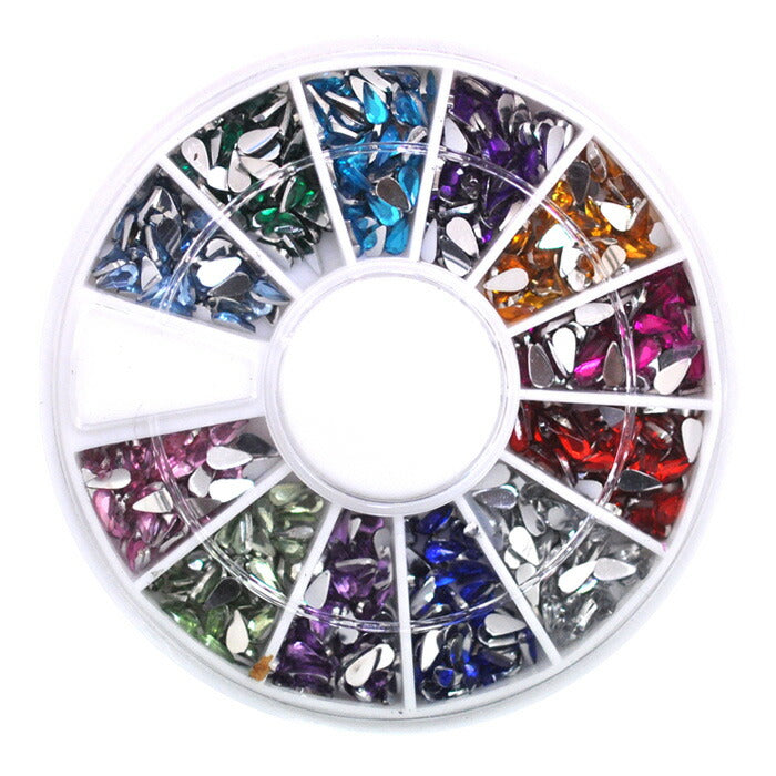 A4-B07)ジェルネイルの埋め込みに♪アクリルストーンティアドロップ