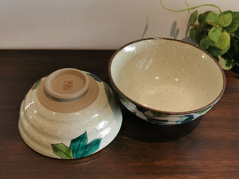 九谷焼 組飯碗 椿に鳥 – 漆陶舗あらき 輪島塗 九谷焼 山中塗 公式