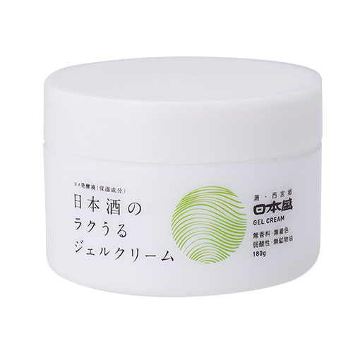 日本酒のラクうるジェルクリーム(180g): 自然派化粧品|うるおい