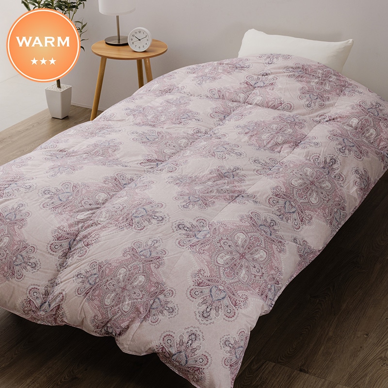 羽毛掛けふとん［ダック］(（シングルロング）150×210cm ピンク