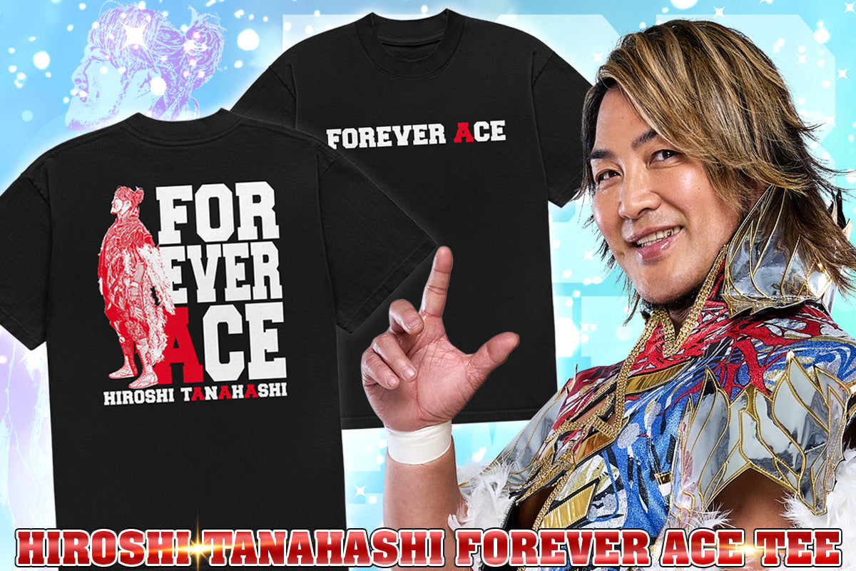 棚橋弘至「FOREVER ACE」Tシャツ（ブラック）