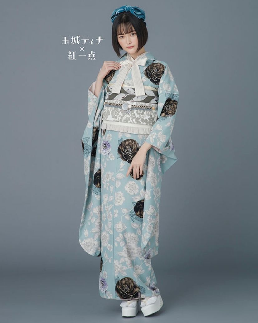 145~159センチぐらいの方が適応サイズ】振袖フルセット 玉城ティナ 145