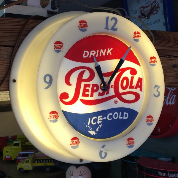 PEPSI-COLA（ペプシコーラ）ヴィンテージ・ライトアップクロック 1951