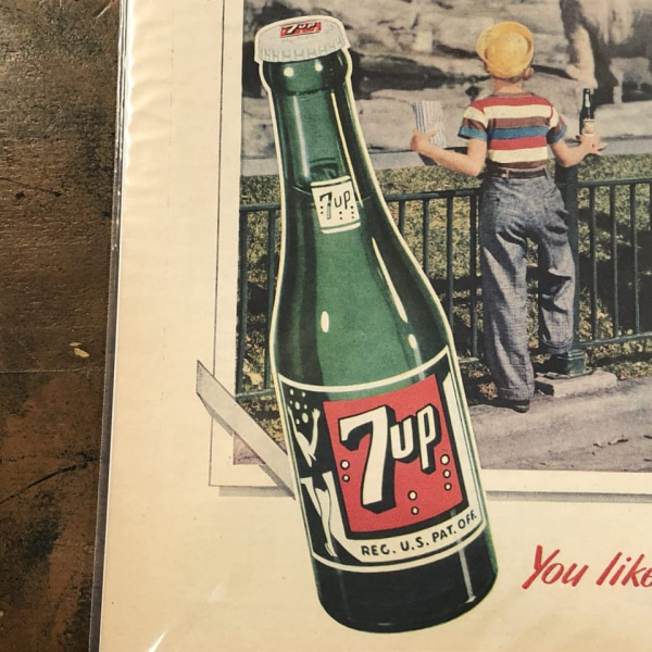 7up（セブンアップ）LIFE誌広告切り抜き（1950年）A | アメリカ雑貨の