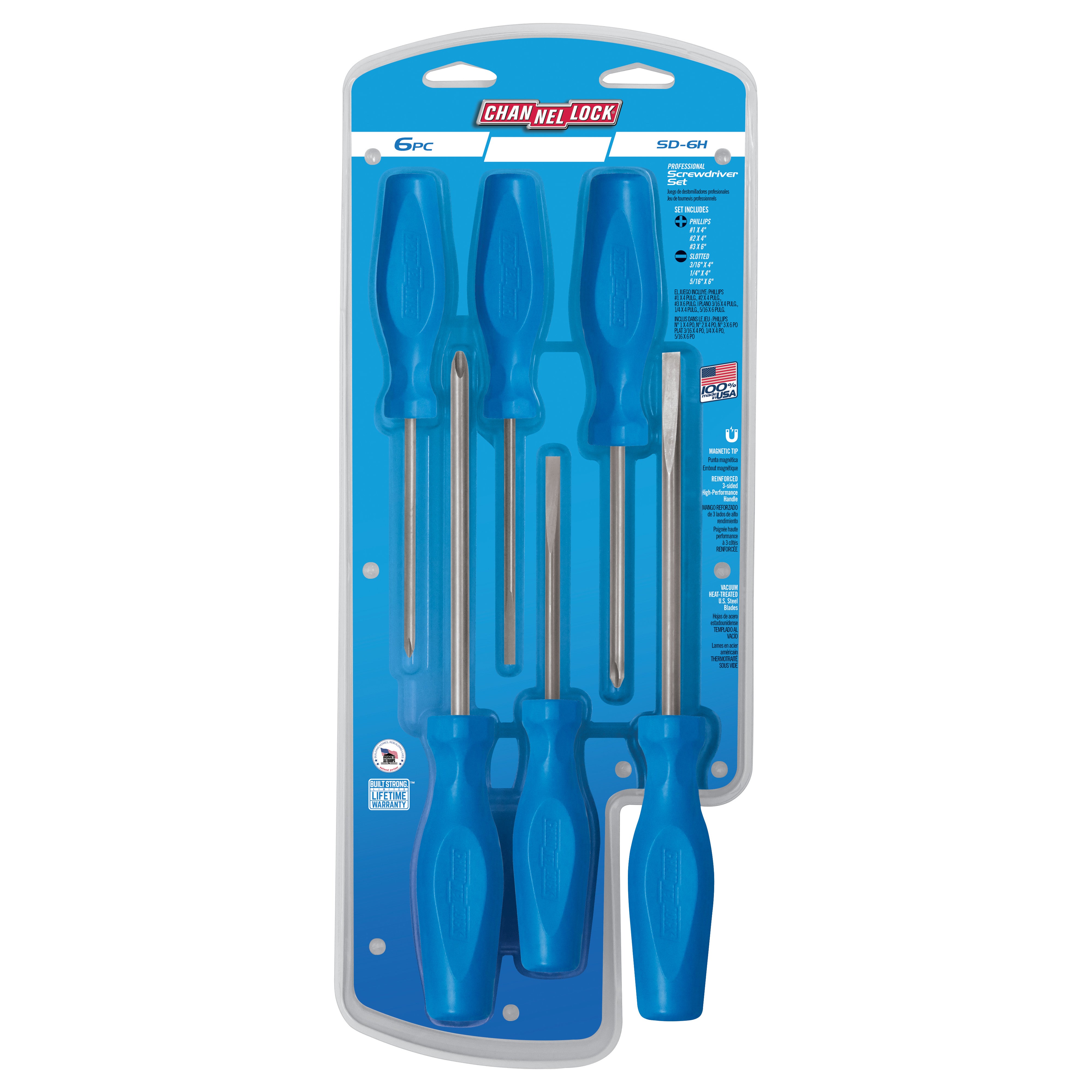 SD-6H 6pc Standard Screwdriver Set | Shop CHANNELLOCK®