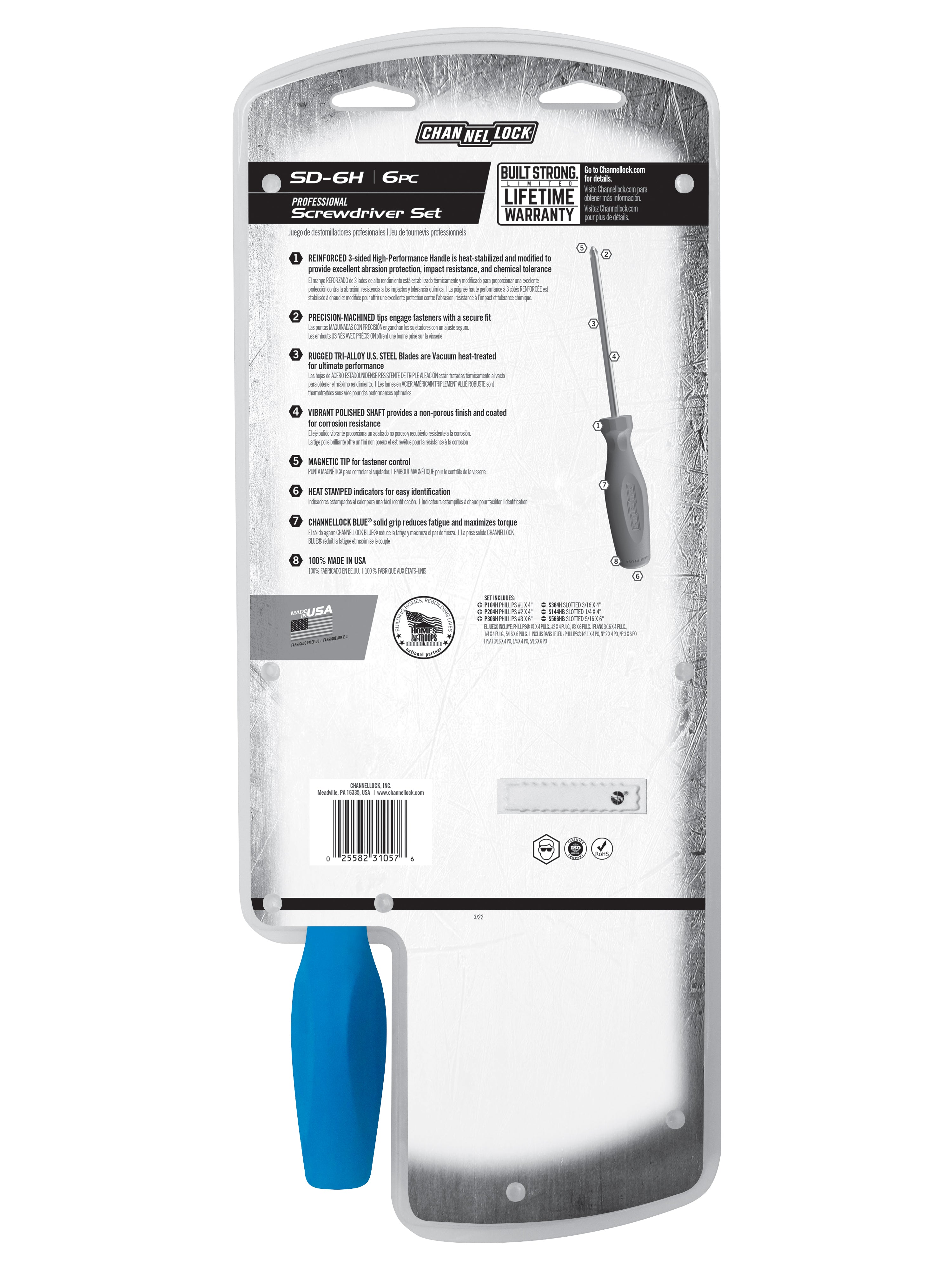 SD-6H 6pc Standard Screwdriver Set | Shop CHANNELLOCK®