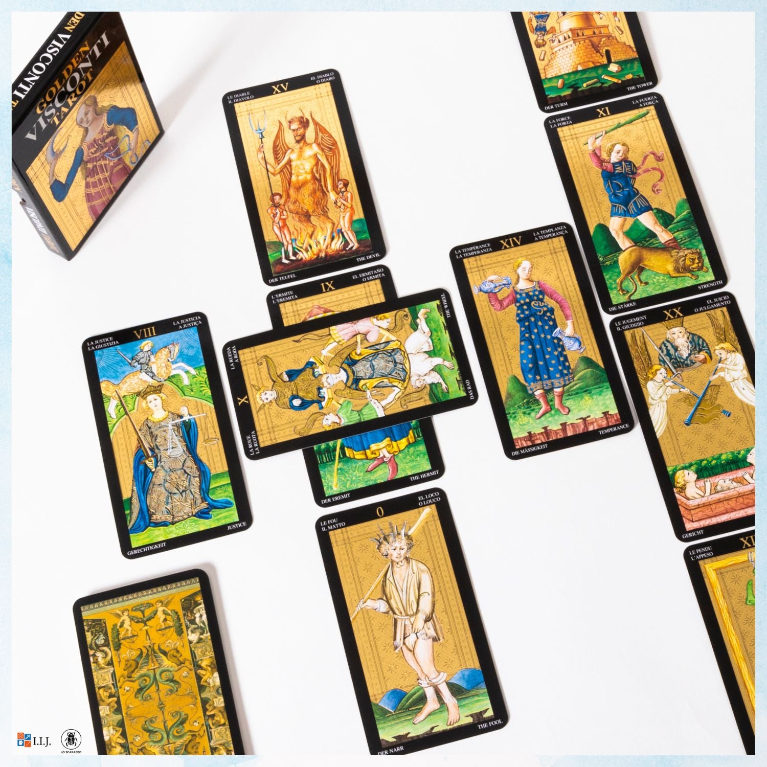 ゴールデン・ビスコンティ・タロット ハードボックス Golden Visconti