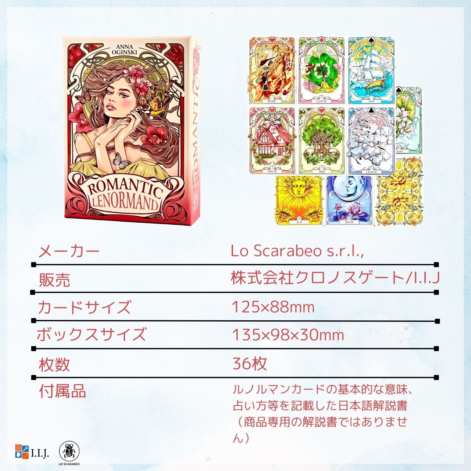ロマンティック・ルノルマン Romantic Lenormand Oracle – クロノス