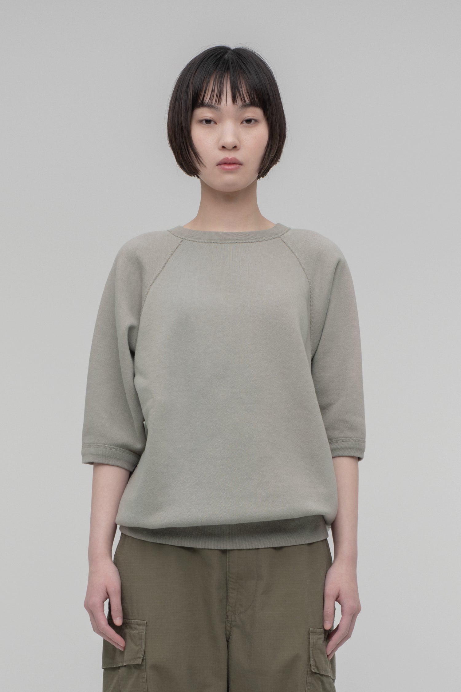 Crewneck Short Sleeve Sweatshirt（Slightly Brushed） – CIOTA