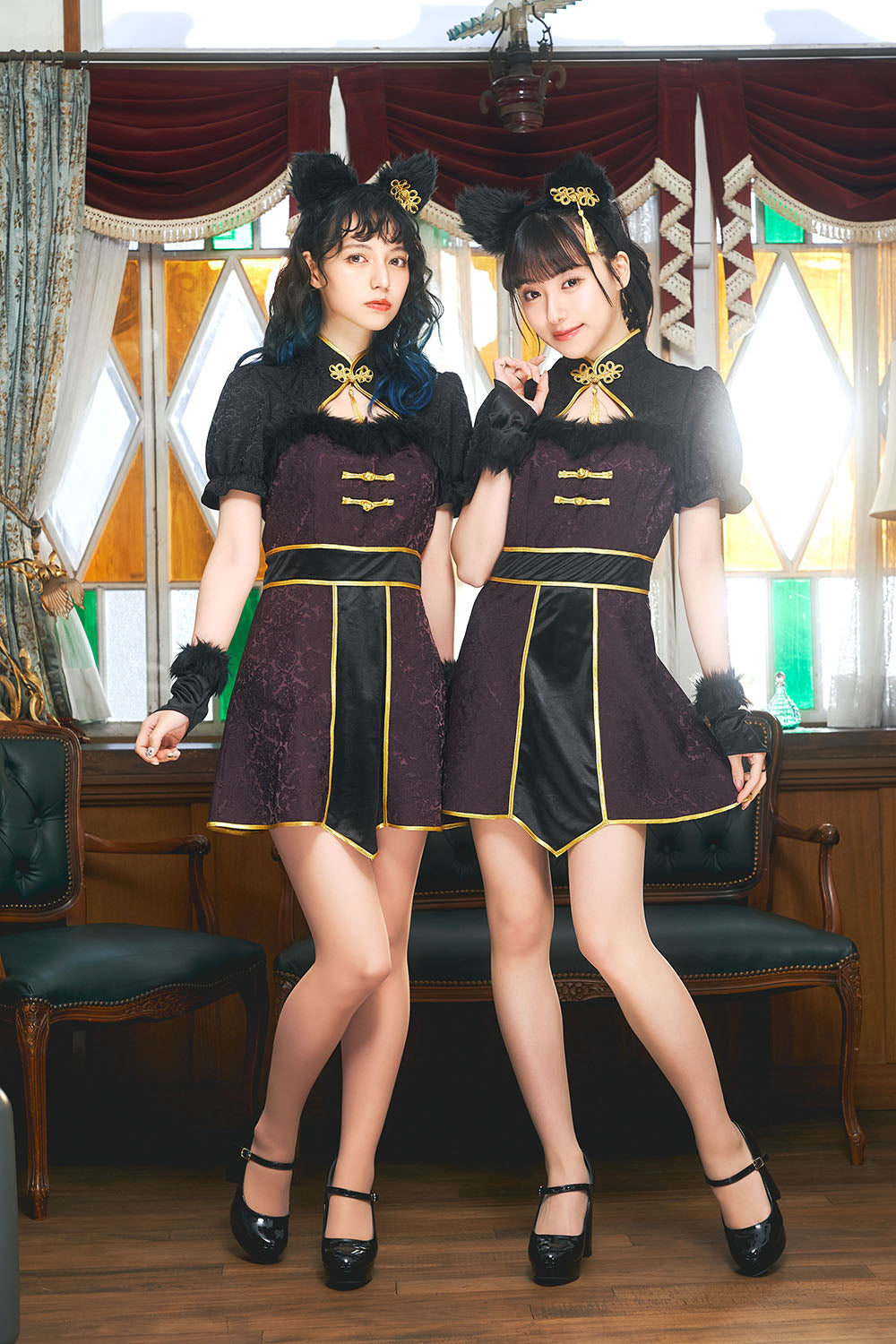 コスプレ ハロウィン アニマル チャイナ シノワポネ ネコ レディース