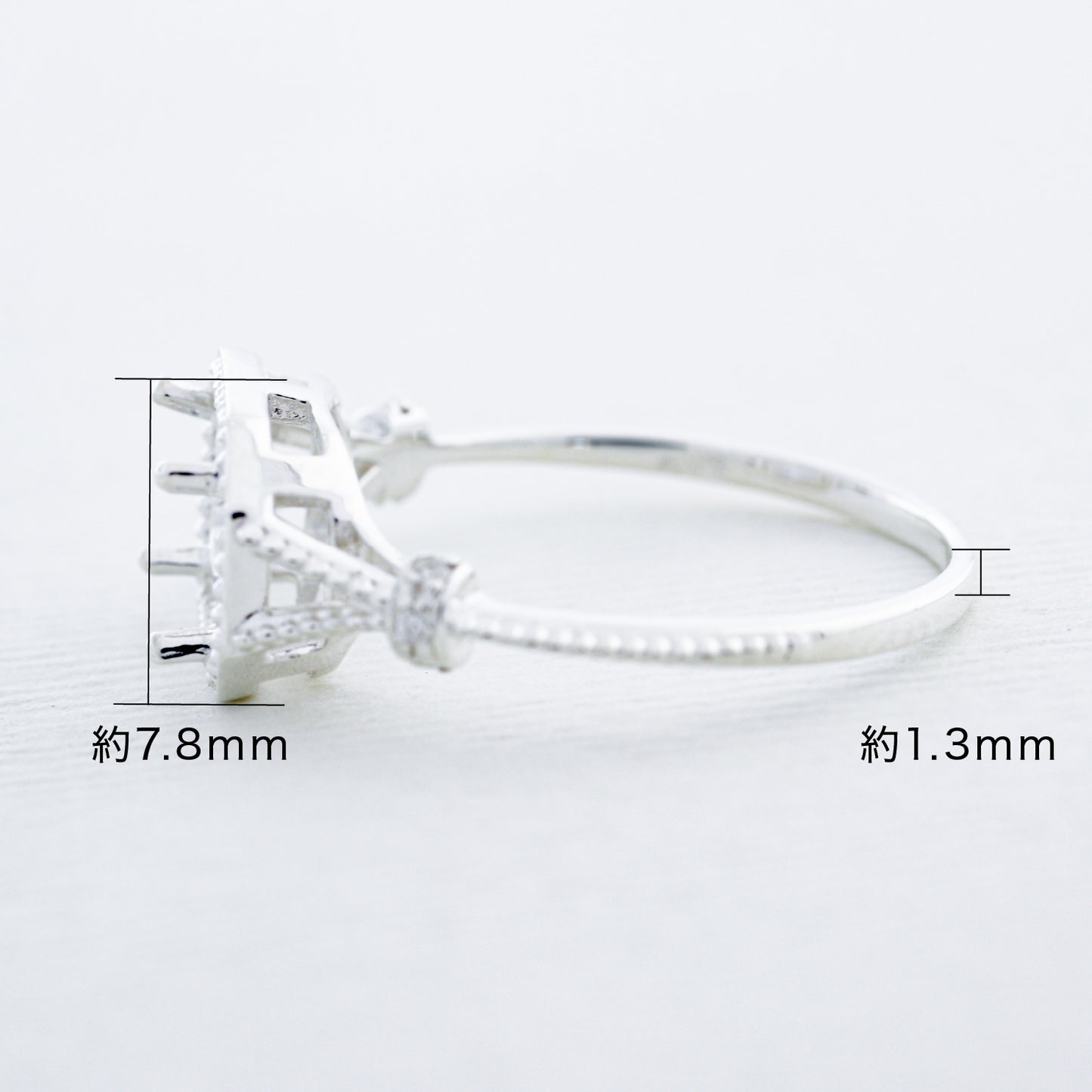 空枠】7x5オクタゴン リング | wk34960 – cococaru