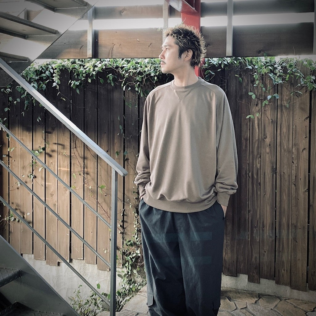 TECH SWEAT CREW FREEDOM SLEEVE #BEIGE [BE-50025]_DAIWA PIER39