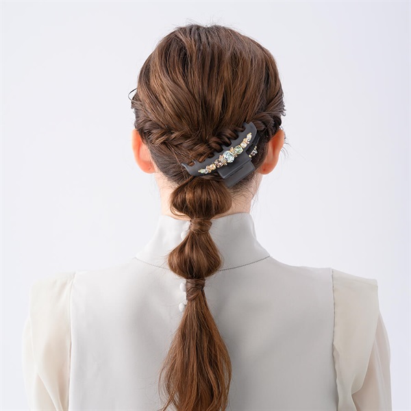 ラインドストーン バンスクリップ(ライトマルチ) | バンスクリップ