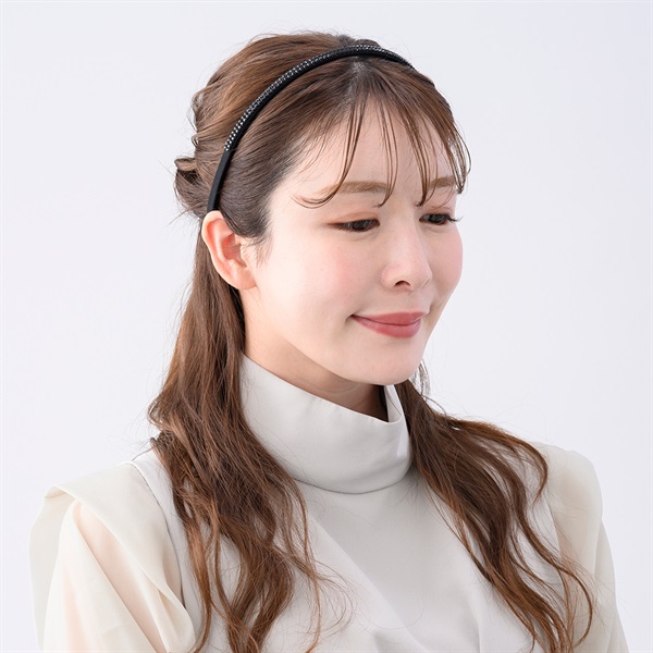 クリスタルメッシュ ヘアバンド(ブラック) | ヘアバンド | COMPLEX BIZ