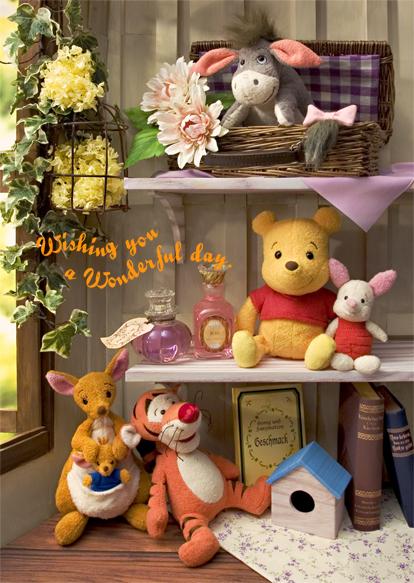 sisa 3Dポストカード ハニー・フレンズ くまのプーさん S3577 | 2026