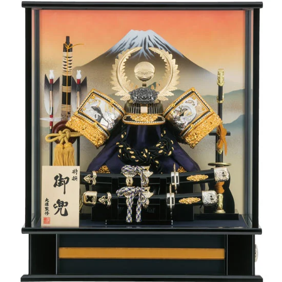 56】五月人形【兜ケース飾り】10号 徳川家康兜ケース飾り 91999円 | 大