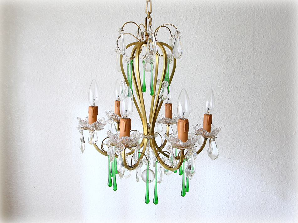 オールドバカラBACCARAT クリスタル シャンデリア(6灯)｜アンティーク